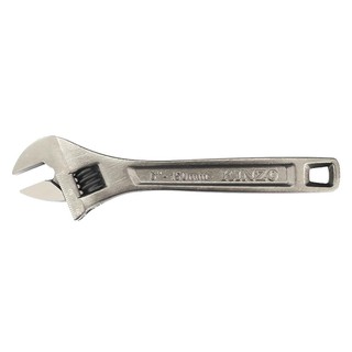 ประแจเลื่อนชุบนิกเกิล KINZO 150 มม. 6 นิ้ว สีดำ ADJUSTABLE WRENCH KINZO 150MM 6” BLACK