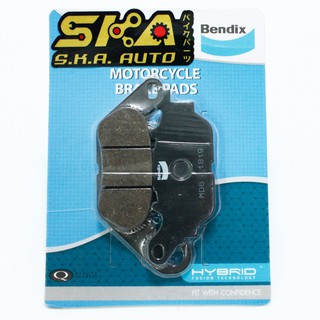 Bendix MD6 ผ้าดิสเบรค คุณภาพดี สำหรับ M-SLAZ (F) / R15 (F) /Nmax (F) / Fino / Mio(new) / Nouvo 135cc / Spark 135cc (MD6)