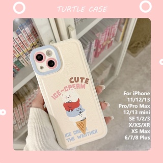 [พร้อมส่ง] เคสโทรศัพท์มือถือหนัง ลายการ์ตูน Tik Tok สําหรับ Apple iPhone 14 13 12 11 PROMAX XS XR XSMAX SE2020 6 7 8PLUS MINI