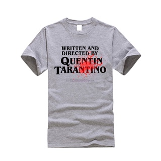 [S-5XL] เสื้อยืด ผ้าฝ้าย พิมพ์ลาย Written and Directed By Quentin Tarantino สีขาว แฟชั่นฤดูร้อน สไตล์ยุโรป สําหรับผู้ชาย