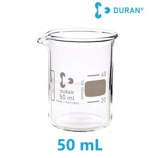 บีกเกอร์แก้ว Duran ทนไฟ ขนาด 25, 50, 100, 150, 250, 400, 600, 800, 1000 mL นำเข้าจากเยอรมัน เกรดห้องปฏิบัติการ