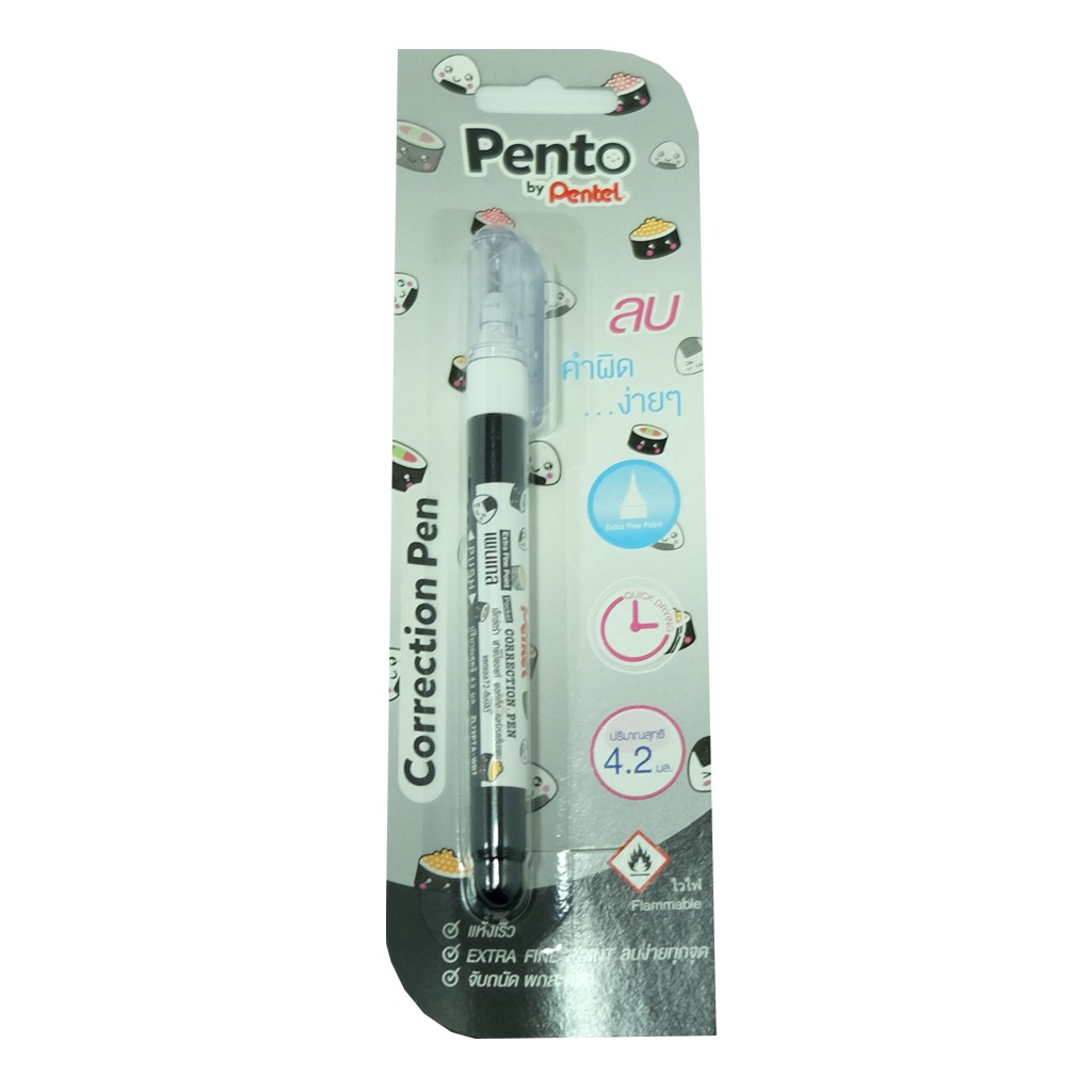 ปากกาลบคำผิด 4.2 ml ZL72-W ตรา Pentel ด้ามคละสี