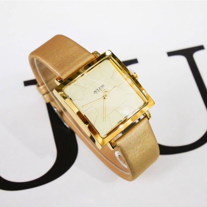 Julius นาฬิกาข้อมือผู้หญิง นาฬิกาจูเลียส นาฬิกาแฟชั่น รุ่น JA-354 gold สีทอง