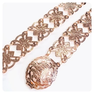Vintage Jewelry เข็มขัดชุดไทย สีนาค เข็มขัดแฟชั่นสีทอง สีเงินมีสามสีให้เลือก