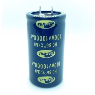 Capacitor ค่า 10000/100V. รุ่นขาเข็ม ยี่ห้อ Samwha ของแท้