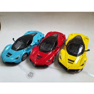 โมเดลรถเหล็ก Ferrari 1:32 มีเสียงมีไฟ ยาวประมาณ15-16cm (มีตัวเลือก3สี)