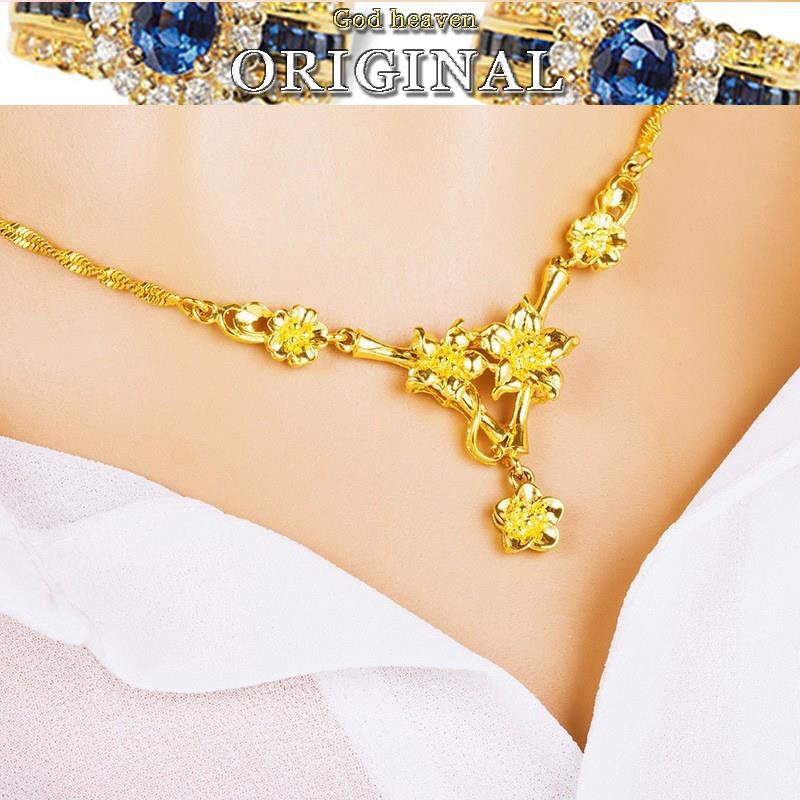 สร้อยคอ Emas Loket Nama Emas 916 tulen สําหรับผู้หญิง