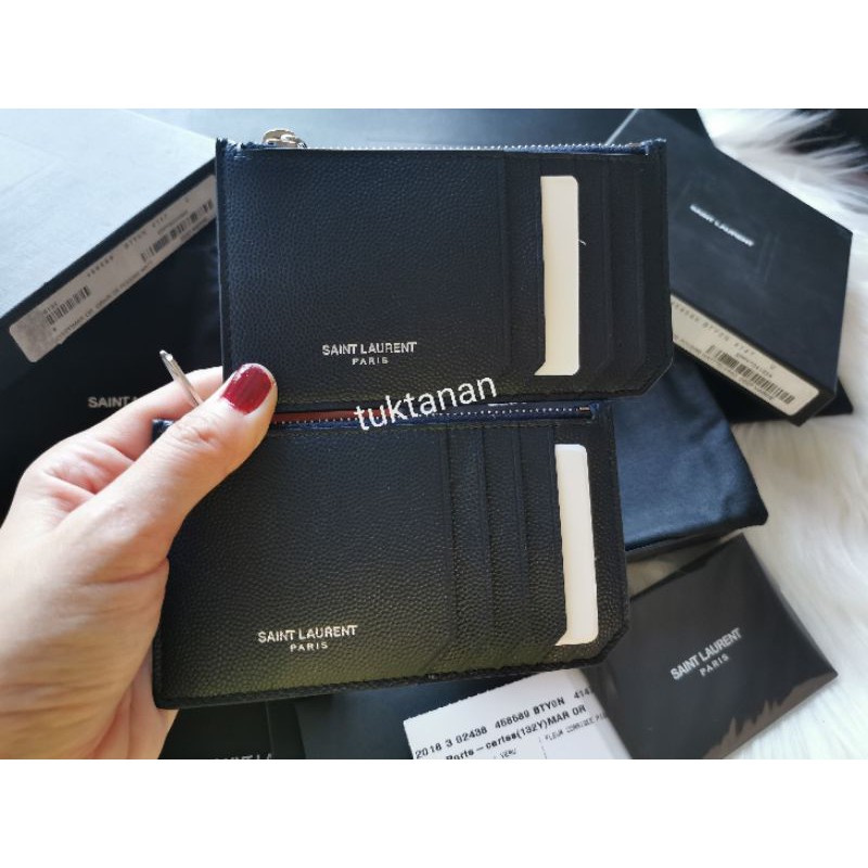 YSL Saint laurent card wallet แท้ ออก Shop Kingpower