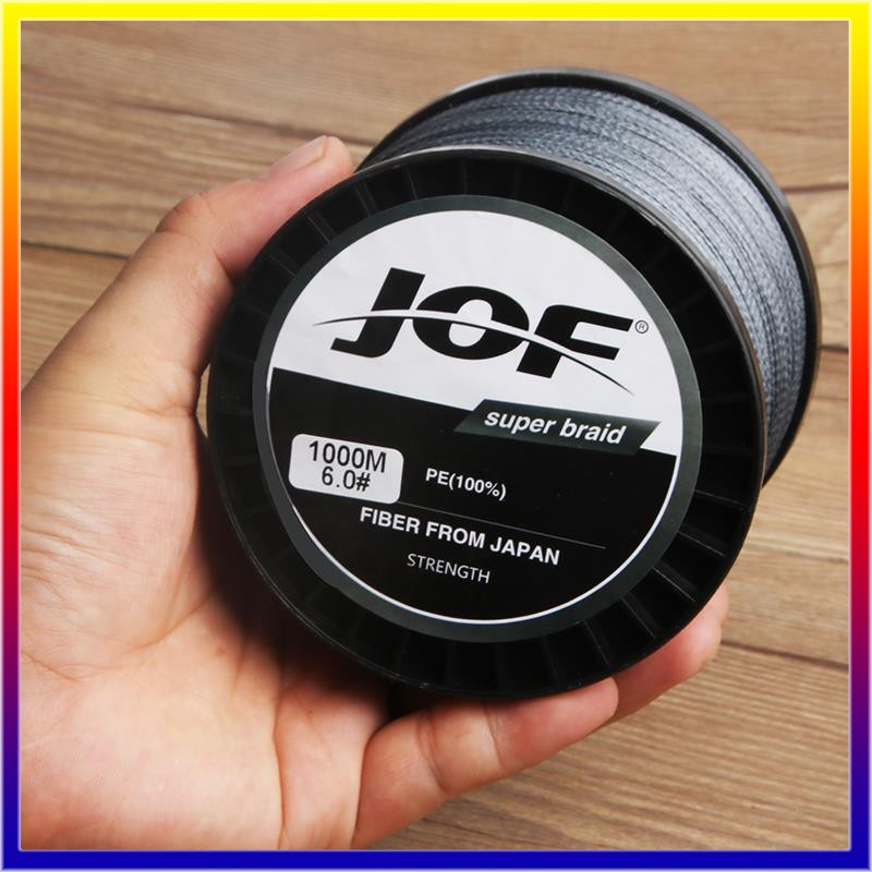 【จัดส่งจากกทม】1000M JOF เอ็นตกปลา สายเบ็ดตกปลา PE สายถัก 4 เส้น ยาว 1000 เมตร แรงม้าสูง สายเอ็นตกปลาน้ําเค็ม รูปที่ 4