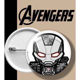 เข็มกลัด การ์ตูน อเวนเจอร์ส อินฟินิตี้วอร์ส BADGE AVENGERS INFINITY WARS AVENGER 3 WAR MACHINE วอร์ แมชชีน