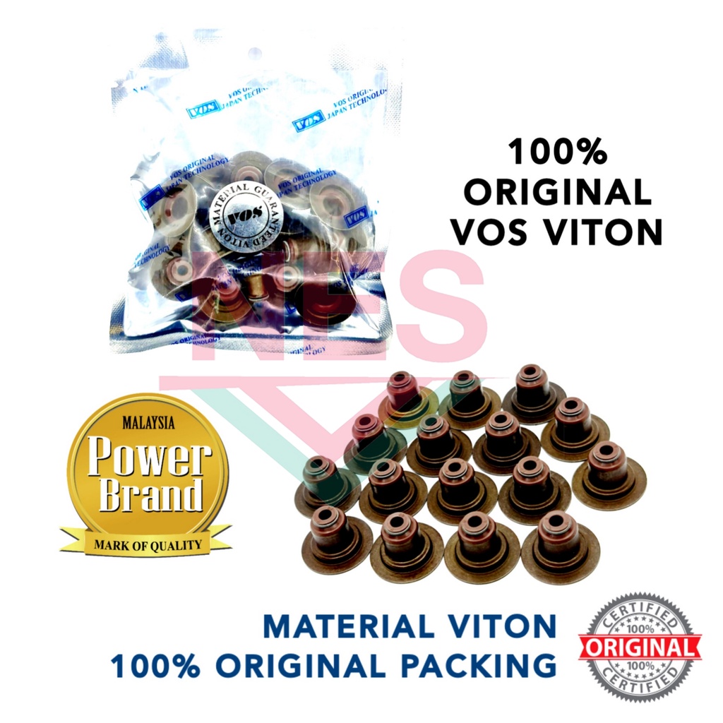 VOS Viton Viton Valve Seal (16 ชิ้น) ทุกรุ่น Proton CAMPRO