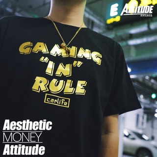 [S-5XL] เสื้อยืดแขนสั้น ผ้าฝ้าย พิมพ์ลาย ATTITUDE ATTITUDE peripheral mall สําหรับผู้ชาย