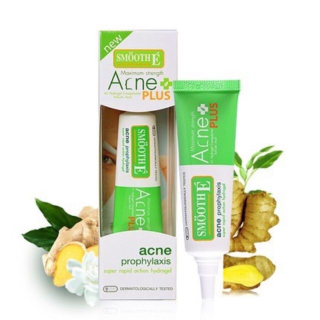 ครีมแต้มสิว SMOOTH E รุ่นใหม่ ACNE HYDROGEL PLUS 10g