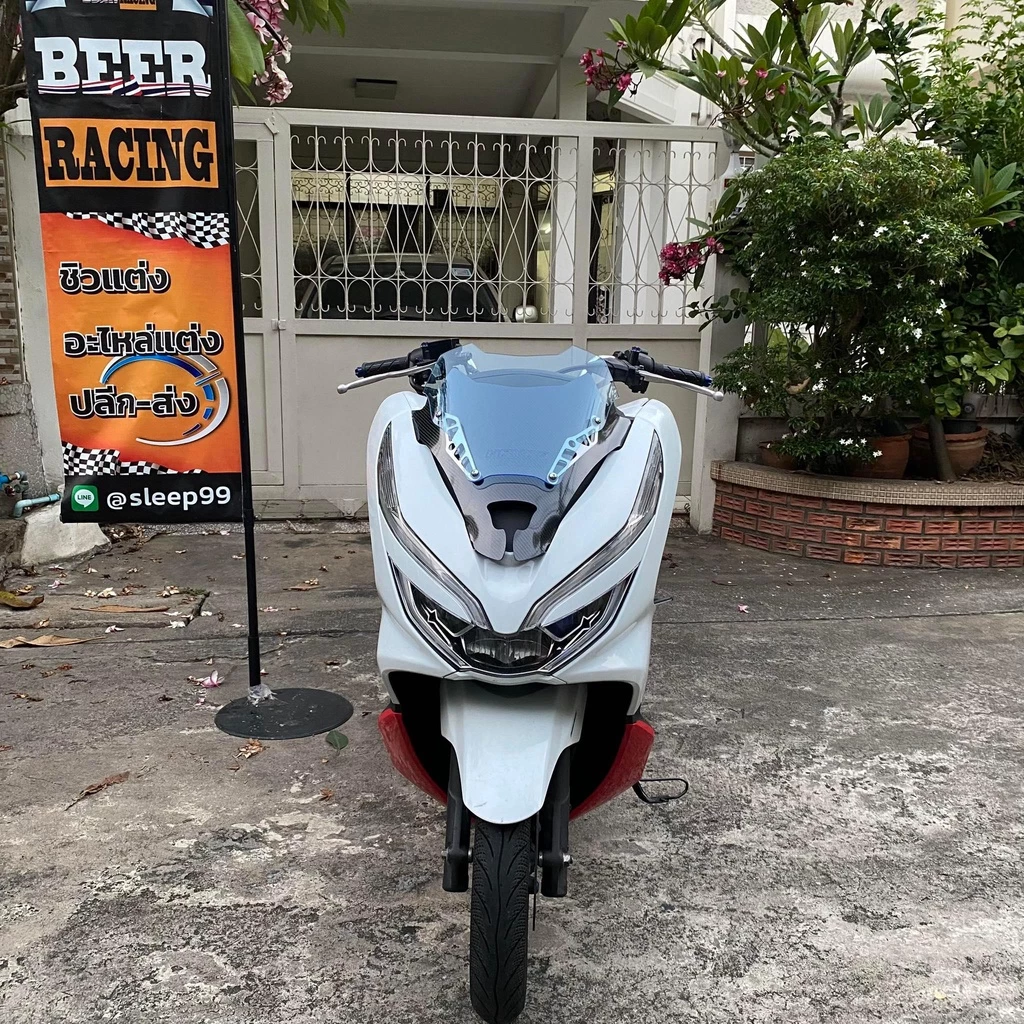 ชิวหน้า PCX 2018-2020 ทรงซิ่ง V1 อะคริลิค thumbnail 4