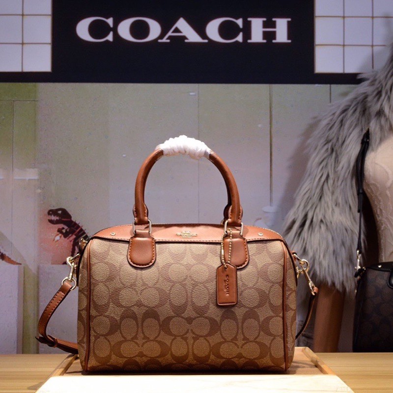 #coachF36702 COACH MINI BENNETT SATCHEL IN SIGNATURE CANVAS (COACH F36702) SIZE : 9" (L) x 6 1/2" (H