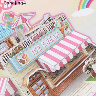 Gongjing4 โมเดลการ์ตูน บ้านของเล่น 3D Diy สําหรับเด็ก