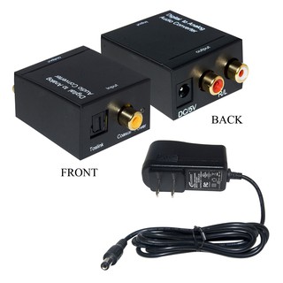 Wholesale- D2a Audio converter digital to analog , D2A Optical Coaxial Toslink Digital to Analog RCA L/R Audio Converter