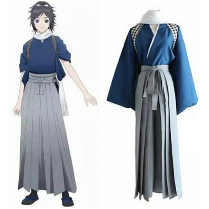 Takeshi YUKATA KIMONO HAKAMA ผ้าญี่ปุ่น TOUKEN RANBU YAMATONOKAMI YADAASUS YUKATA JAPAN