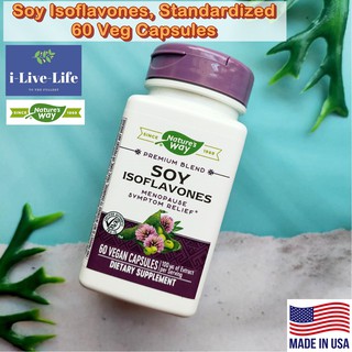 Soy Isoflavones Standardized 60 Veg Capsules - Natures Way สารสกัดจากถั่วเหลือง