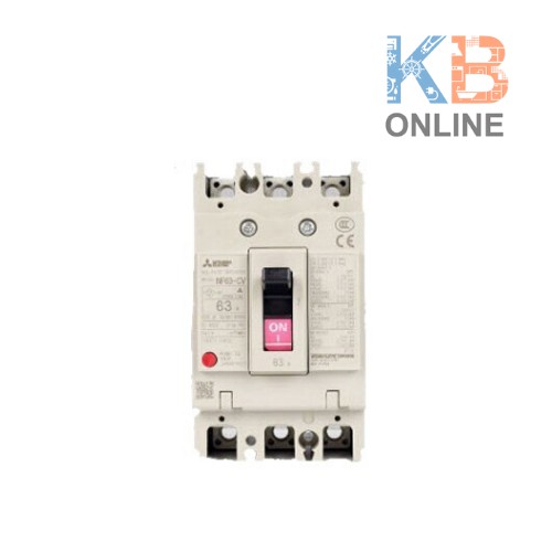Mitsubishi เบรกเกอร์ NF63 CV 2P 63A Mitsubishi Circuit Breaker NF63 CV 2P 63A