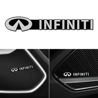 สติกเกอร์อลูมิเนียม 3D สําหรับตกแต่งรถยนต์ Infiniti FX35 Q50 Q30 ESQ QX50 QX60 QX70 EX JX35 G35 G37 EX3 4 ชิ้น