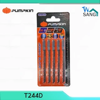 ใบเลื่อยจิ๊กซอ ใบเลื่อยจิ๊กซอว์ PUMPKIN สำหรับตัดไม้ ตัดเหล็ก ตัดPVC (แพ็ค5ใบ) @wsang