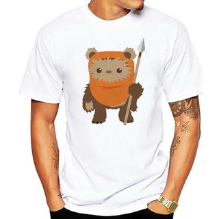 เสื้อยืดผ้าฝ้ายพิมพ์ลายขายดี เสื้อยืด พิมพ์ลายการ์ตูน Ewok สําหรับผู้ชาย ผู้หญิง