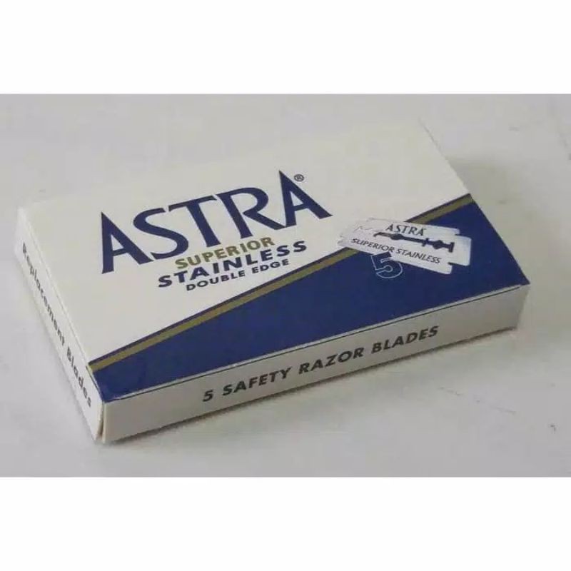 Astra Superior Double-Sided Razor Blades สําหรับตัดผมร้านตัดผม