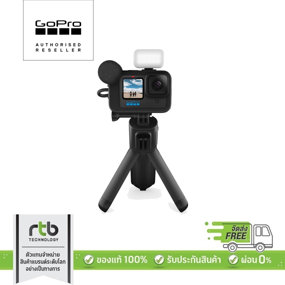 GoPro HERO11 Black Creator Edition สายคอนเท้นต์ Vlog + Box Set Volta, Media Mod,Light Mod