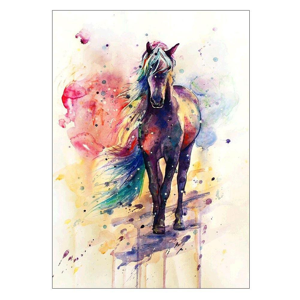 Mare & Foal Horse Picture Frame 5"x7" V 