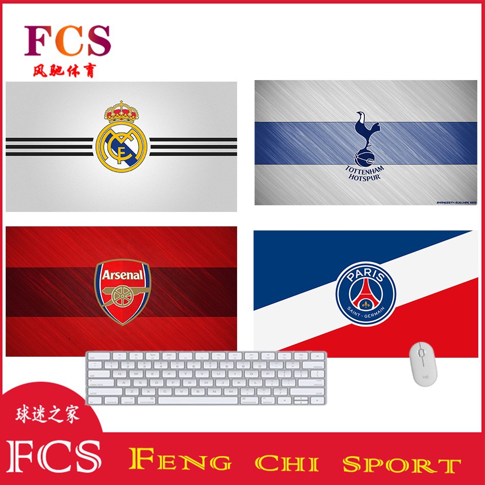 แผ่นรองเมาส์ ลาย Real Madrid Barcelona Juventus Inter Milan PSG Paris Saint-Germain Liverpool Manchester United