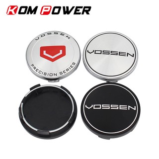 4ชิ้น 58.5มม ฝาครอบดุมล้อ VOSSEN ฝาปิดศูนย์ล้อ VOSSEN LOGO สติกเกอร์สัญลักษณ์ฝาครอบล้อฝาปิดขอบล้อรถ