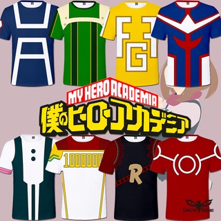 【CustomFashion】เสื้อยืดคอกลม แขนสั้น พิมพ์ลาย My Hero Academia Deku All·Might 3D สําหรับเด็กผู้ชาย