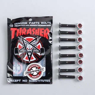 น็อตยึดทรัคสเก็ตบอร์ด THRASHER ขนาด 7/8