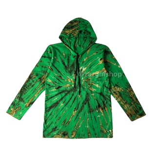 เสื้อมัดย้อม เสื้อฮู้ด Hoodies สี Green Bleach @zarymshop