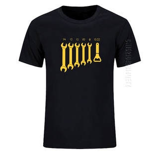 [COD]เสื้อยืดคอกลม ผ้าฝ้าย 100% พิมพ์ลายรถยนต์ S Wrench Opener Mechanics สําหรับผู้ชายS-5XL