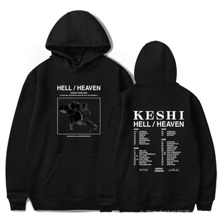 เสื้อกันหนาว มีฮู้ด ลาย Keshi Hell Sky Tour Merch 2022