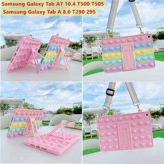 เคสโทรศัพท์มือถือซิลิโคนลายหัวใจ 3D Samsung Galaxy Tab A7 10.4นิ้ว 2020 T500 T505 T507 Sm - T295 T290 T297 8.0นิ้ว