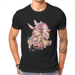 oversize T-shirt เสื้อยืดคอกลม แขนสั้น พิมพ์ลายอนิเมะ Made In Abyss Riko Reg Lyza Nanachi Mitty สไตล์พังก์วินเทจ คุณภาพส