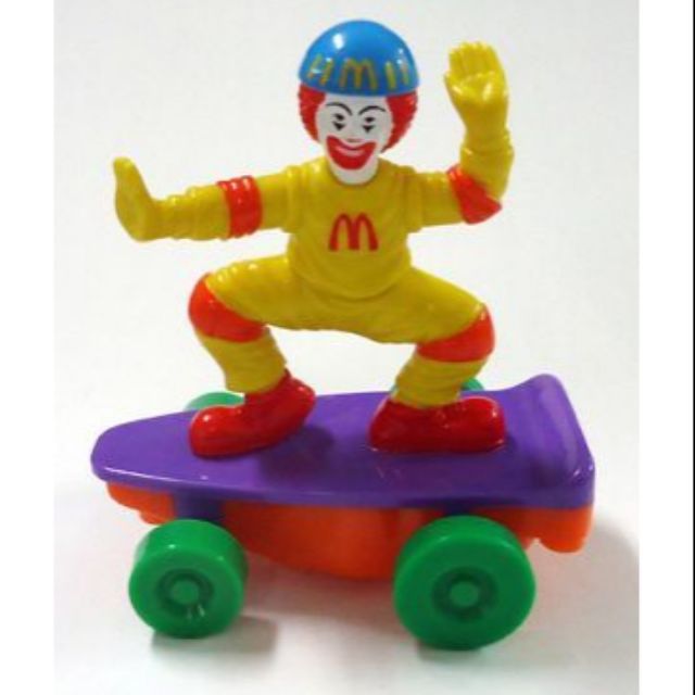 Ronald on + sketeboard McDonald's happy meal VG Card Shop vgcardshop