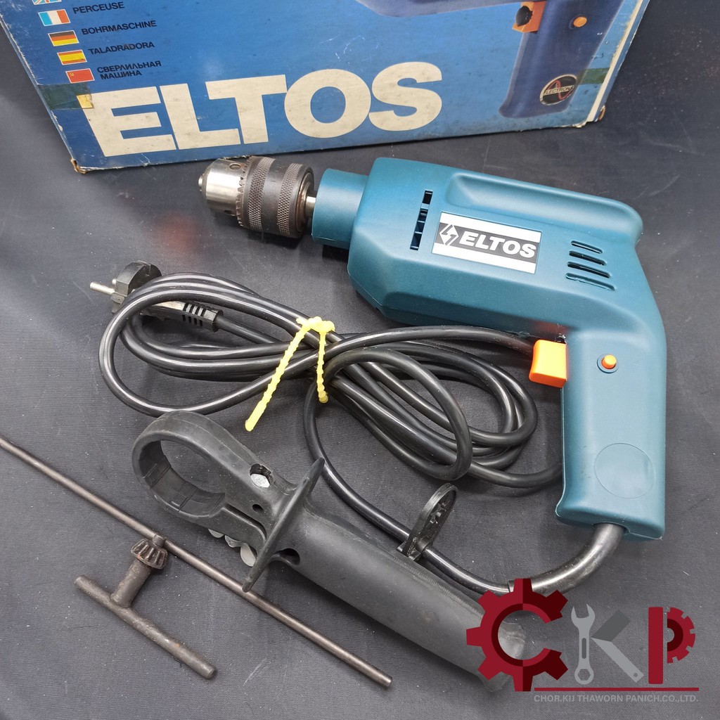 สว่านไฟฟ้า ELTOS ขนาด 13mm. 500w รุ่น BU101 MADE IN BULGARIA