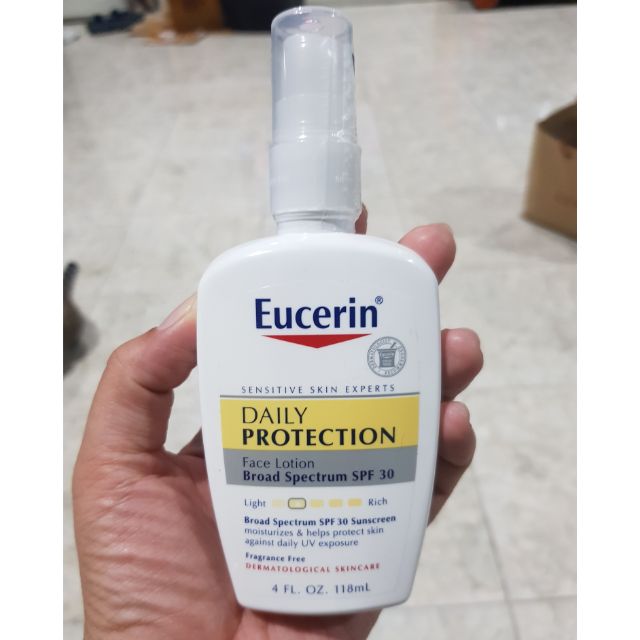 eucerin daily protection moisturizing face lotion