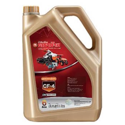 6ลิตร น้ำมันเครื่อง CF4 ตราช้าง สยาม15W 40