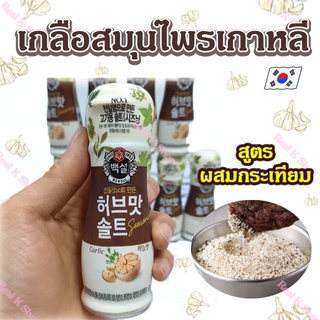 CJ HERB SALT GARLIC 50g เกลือเกาหลี เกลือปรุงรสผสม เกลือสำหรับสเต็กเกาหลี 허브맛 솔트 마늘맛