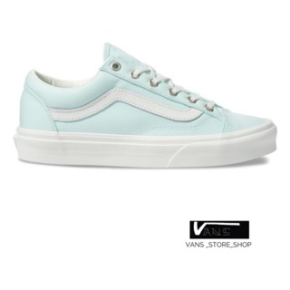 VANS STYLE36 BRUSHED TWILL SOOTHING SEA SNOW WHITE SNEAKERS สินค้ามีประกันแท้