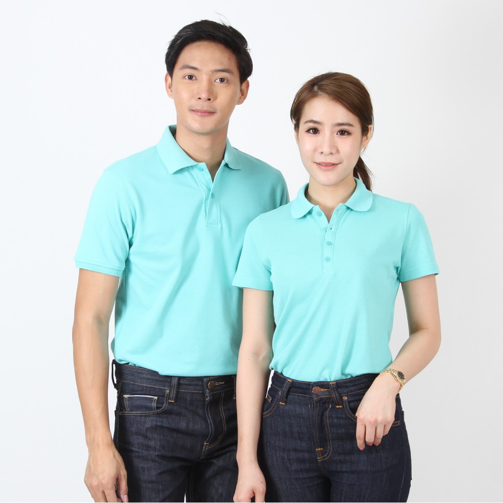 PMK - CoolPlusCQ026 - เสื้อโปโล เกรดพรีเมี่ยม ปิเก้ สีเขียวน้ำทะเล