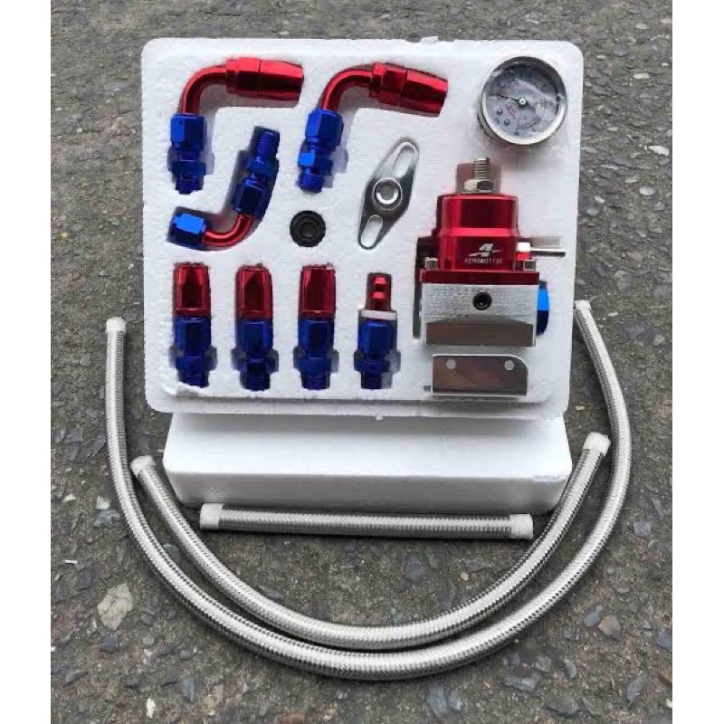 สีแดง/น้ำเงิน เรกกูเรต เร็กกุเลเตอร์ชุดใหญ่ พร้อมสายและข้อต่อ (Regulator)