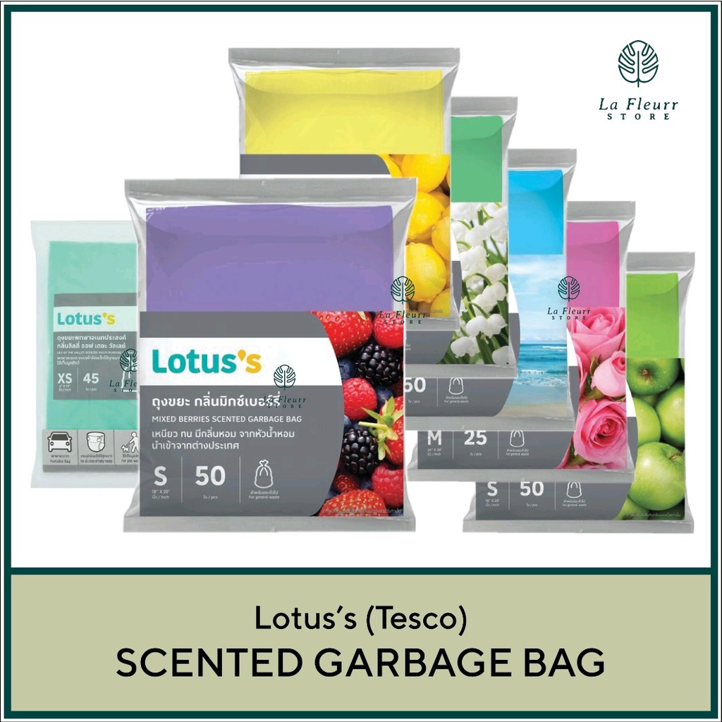 Lotuss (TESCO) ถุงขยะหอม Oxodegradable Plastik Sampah Wangi