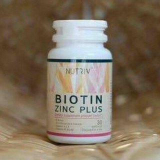 @@Nutriv biotin zinc plus นูทรีฟ ไบโอติน ผสม ซิงค์ วิตามินและแร่ธาตุรวม อาหารเสริมบำรุงผม ช่วยใหรากผมแข็งแรง ไม่หลุดร่วง