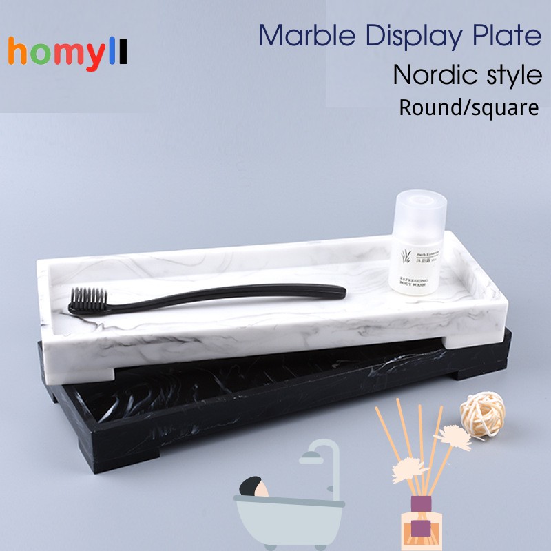 ถาดแสดงแผ ่ น Round/Square ถาดโต ๊ ะเครื ่ องแป ้ งจอแสดงผลสี ่ เหลี ่ ยมผืนผ ้ าสําหรับเครื ่ องประดับห ้ องครัว